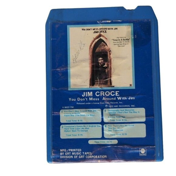 Jim Croce You Don't Mess Around With Jim (8-Track Tape, M 8022-756) - Picture 1 of 4